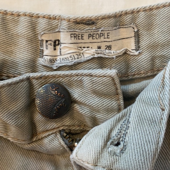 Free People gray denim shorts - Picture 2 of 5